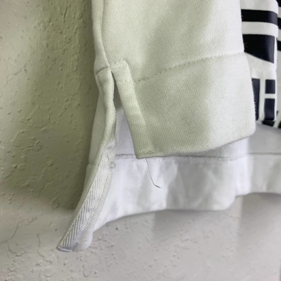 ADIDAS White & Black Bellista Cropped Sweatshirt - Picture 9 of 14